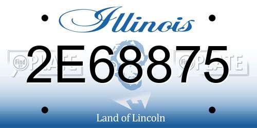 2E68875 Illinois License Plate