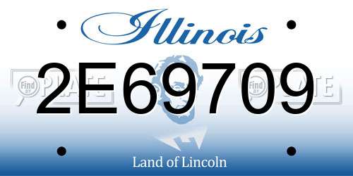 2E69709 Illinois License Plate
