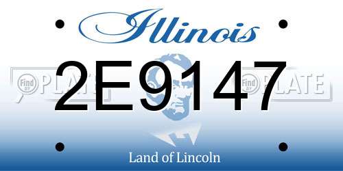 2E9147 Illinois License Plate