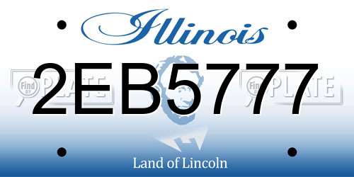 2EB5777 Illinois License Plate