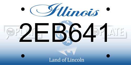 2EB641 Illinois License Plate