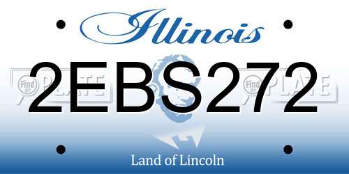 2EBS272 Illinois License Plate