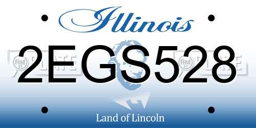 2EGS528 Illinois License Plate