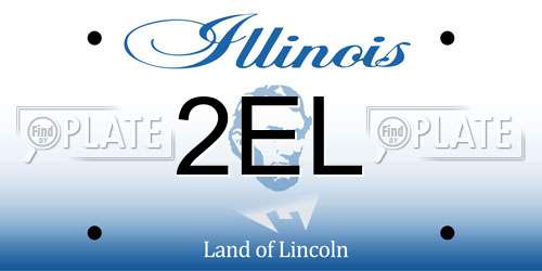 2EL Illinois License Plate