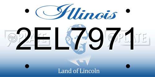 2EL7971 Illinois License Plate