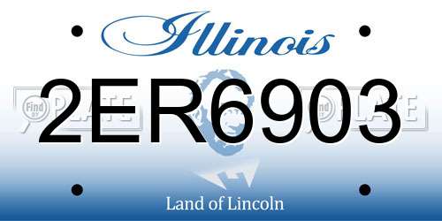 2ER6903 Illinois License Plate