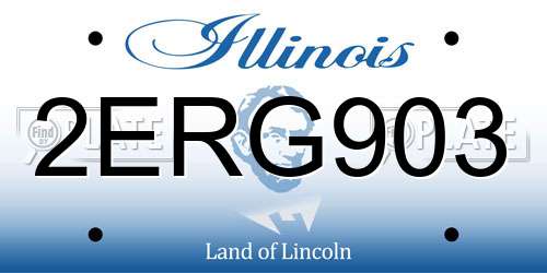2ERG903 Illinois License Plate