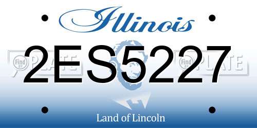 2ES5227 Illinois License Plate