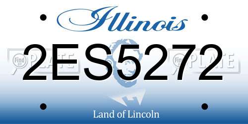 2ES5272 Illinois License Plate