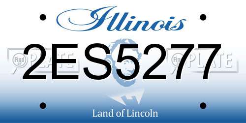 2ES5277 Illinois License Plate
