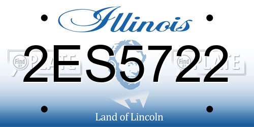2ES5722 Illinois License Plate