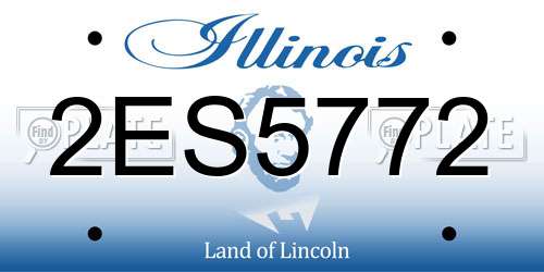 2ES5772 Illinois License Plate