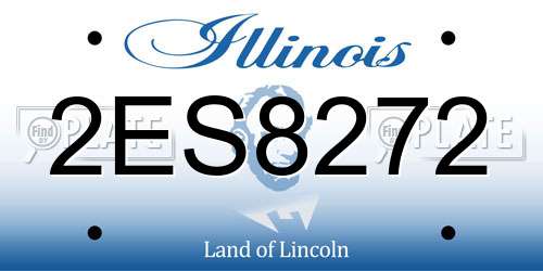 2ES8272 Illinois License Plate