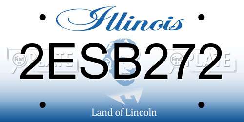2ESB272 Illinois License Plate