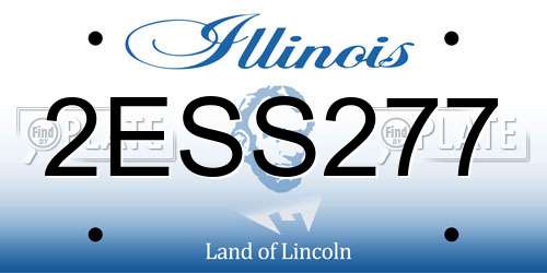 2ESS277 Illinois License Plate