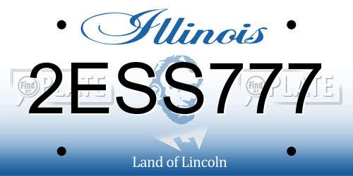 2ESS777 Illinois License Plate