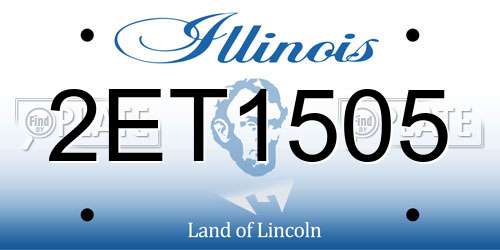 2ET1505 Illinois License Plate