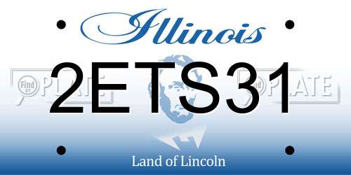 2ETS31 Illinois License Plate