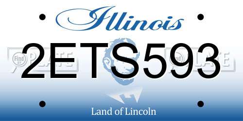 2ETS593 Illinois License Plate