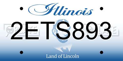 2ETS893 Illinois License Plate