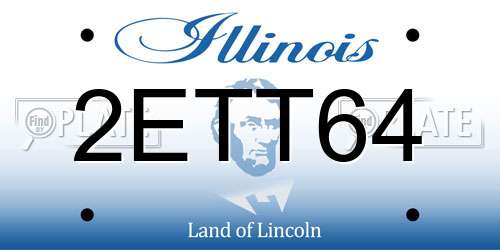 2ETT64 Illinois License Plate