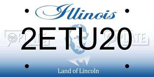 2ETU20 Illinois License Plate