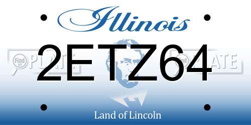 2ETZ64 Illinois License Plate