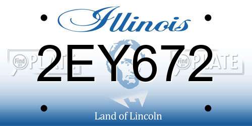 2EY672 Illinois License Plate