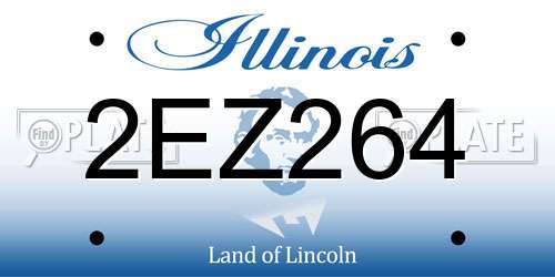 2EZ264 Illinois License Plate