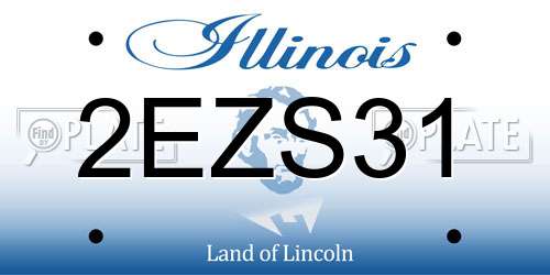 2EZS31 Illinois License Plate