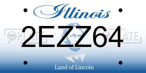 2EZZ64 Illinois License Plate