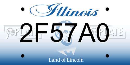 2F57A0 Illinois License Plate