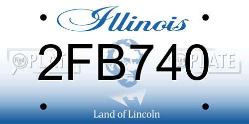 2FB740 Illinois License Plate