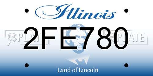 2FE780 Illinois License Plate