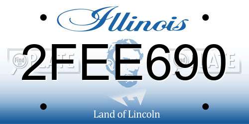 2FEE690 Illinois License Plate