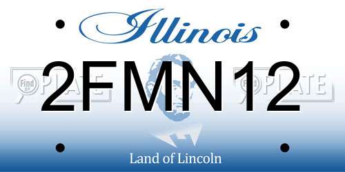 2FMN12 Illinois License Plate