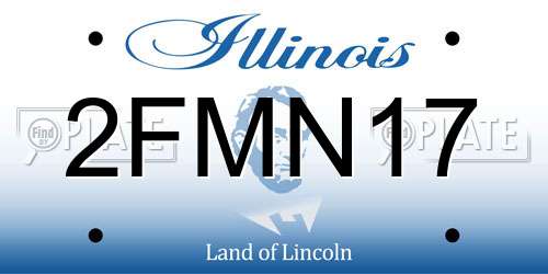 2FMN17 Illinois License Plate