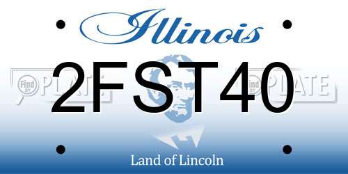 2FST40 Illinois License Plate