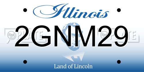 2GNM29 Illinois License Plate