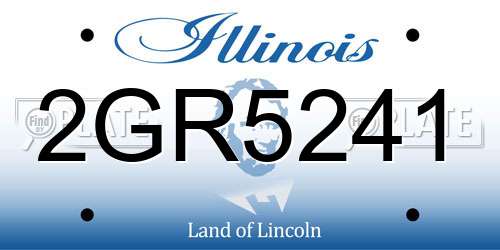 2GR5241 Illinois License Plate