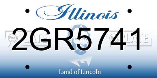 2GR5741 Illinois License Plate