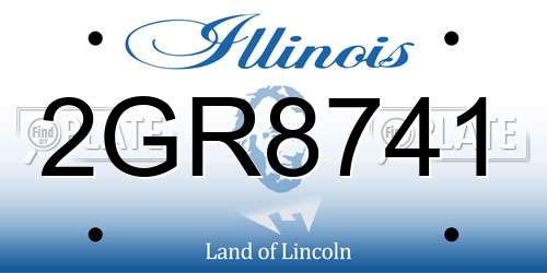2GR8741 Illinois License Plate
