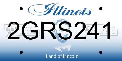 2GRS241 Illinois License Plate