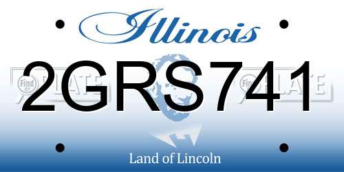 2GRS741 Illinois License Plate