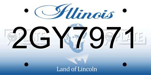 2GY7971 Illinois License Plate