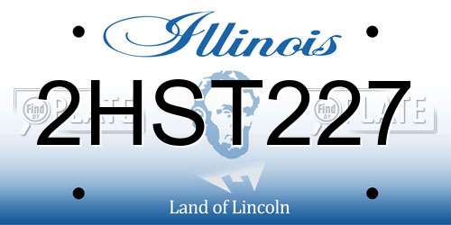 2HST227 Illinois License Plate