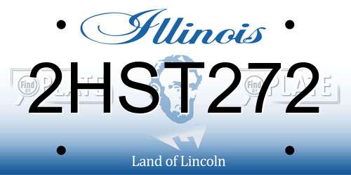 2HST272 Illinois License Plate