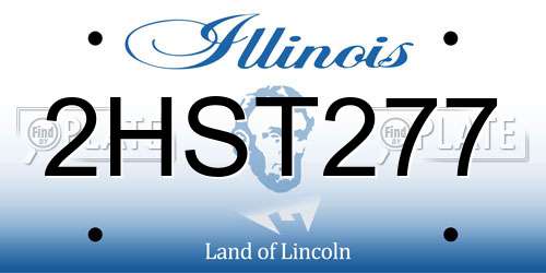 2HST277 Illinois License Plate