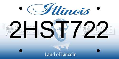 2HST722 Illinois License Plate