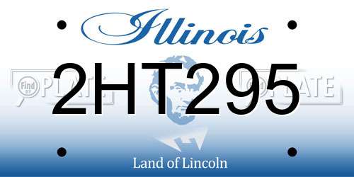 2HT295 Illinois License Plate